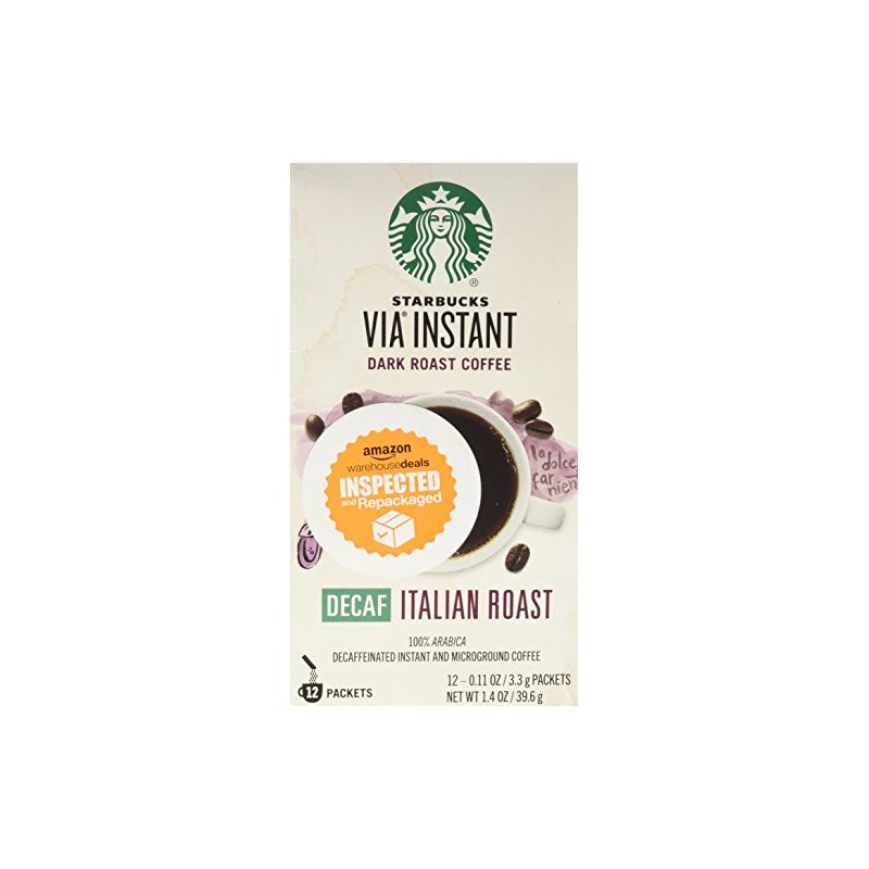 Starbucks Coffee 12-servings Extra Bold Decaffeinated Starbucks VIA Ready Brew