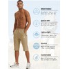 TACVASEN Men's Military-Style Elastic Capri Shorts Ripstop Cropped Pants Zipper