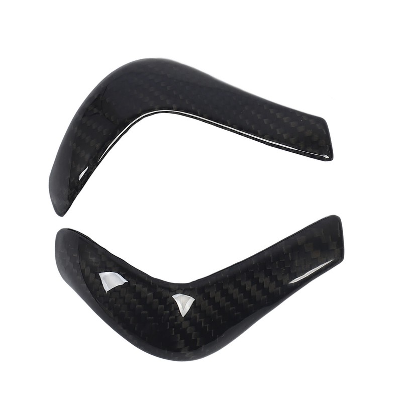 Gear Shift Knob Cover Carbon Fiber Console Shifter Head Trim