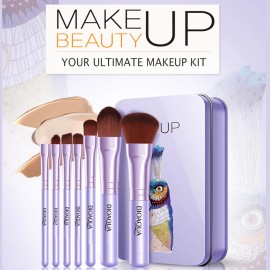 BIOAQUA Makeup Brush Foundation Lipstick Eyebrow Perfum Face Powder Eye Shadows - Purple