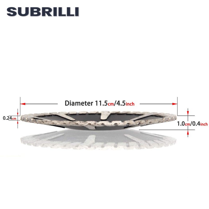 4.5 Inch Concave Curved Diamond Blade Saw for Granite Concrete