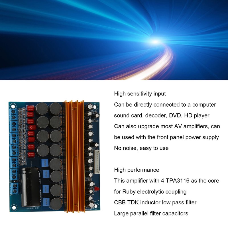 TPA3116 Power Amplifier Board Professional 5.1 Channel Class D 4