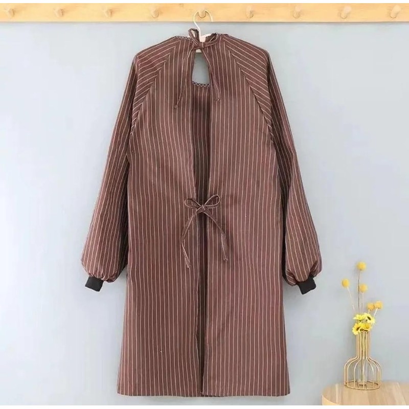 [Y&Y&Y] Brown Unisex Restaurant Cute Apron, Kappo Kimono Kimono Simple