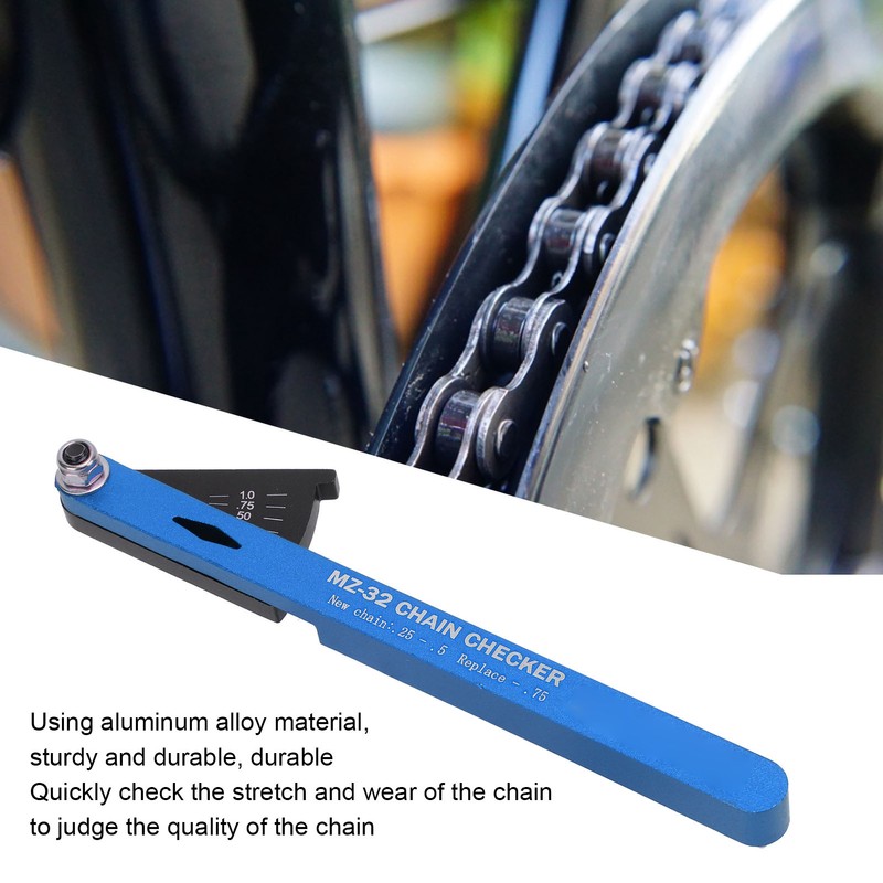 Bicycle Chain Wear Indicator Aluminum Chain Checker Multifunctional Bike Chain