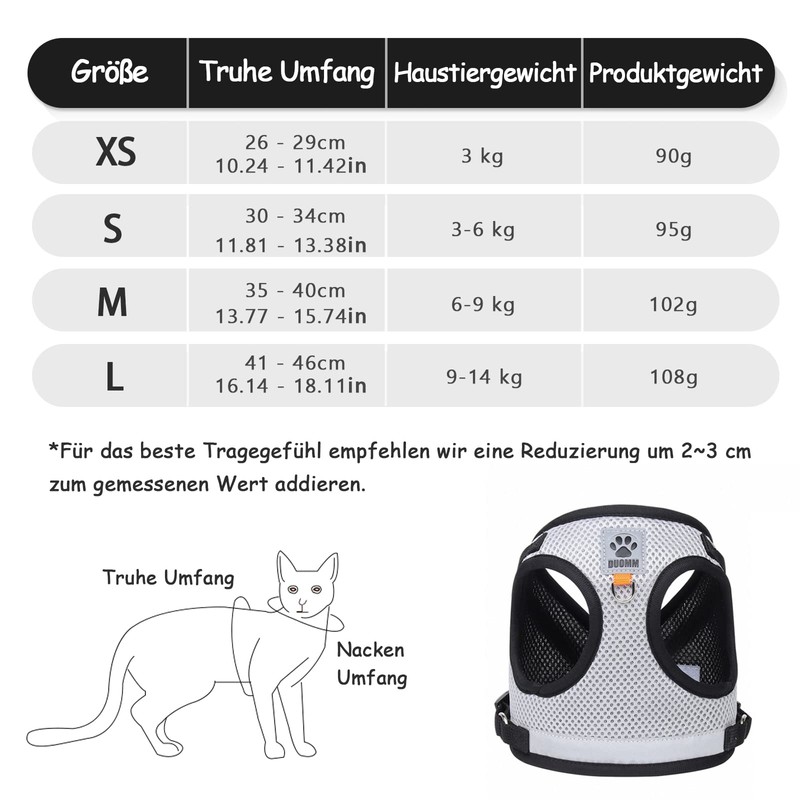 Cat Lead Set for Cats, Polyester Adjustable Cat Harness with