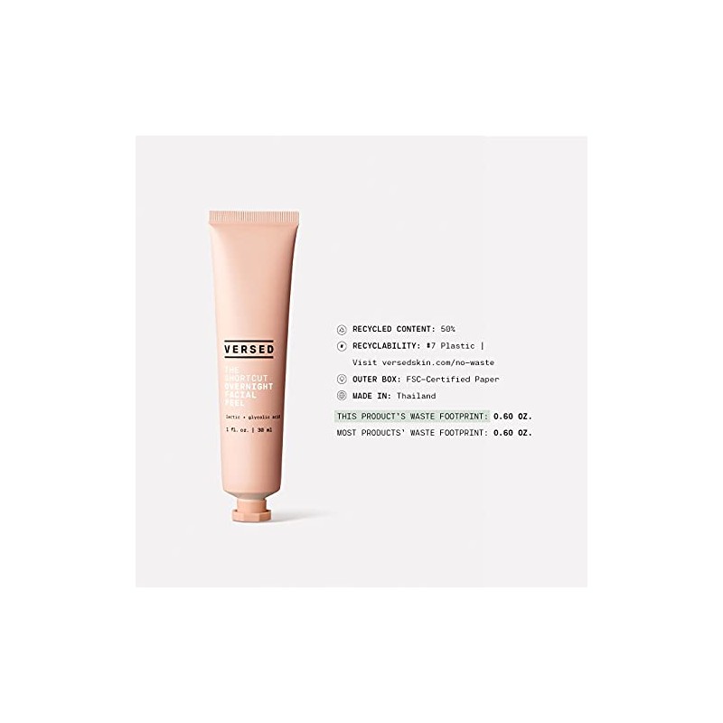 Versed The Shortcut Overnight Facial Peel Mini - 5 fl