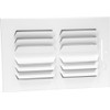 HVAC Premium 12''w x 8''h 2-Way-Horizontal Fixed Curved Blade AIR