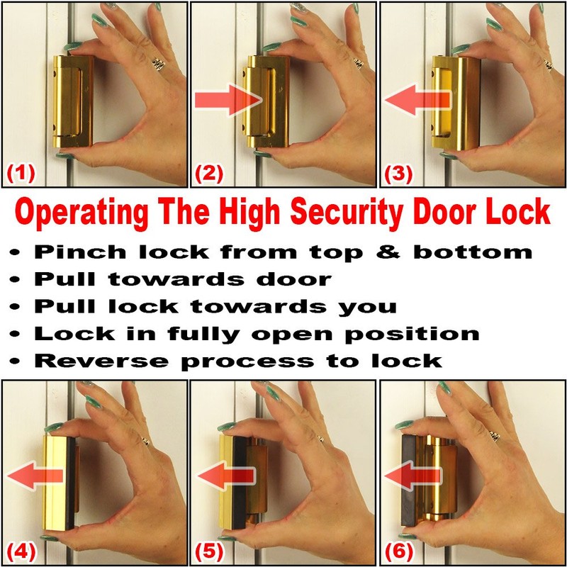 Prime-Line U 11325 Door Reinforcement Lock – Add Extra, High
