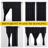 NICETOWN Black Blackout Curtains with Attached Valance, Solid Room Darkening