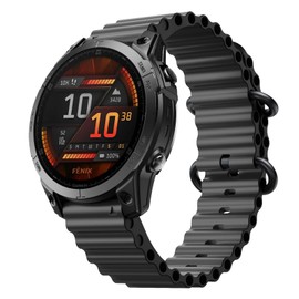 RosMank QuickFit 22mm Strap for Garmin Fenix 8 47mm/Fenix E 47mm/Fenix 7 Pro Solar/Fenix 7/Epix 2 Pro 47mm, Soft Breathable Silicone Watch Bands for Fenix 6 GPS/Fenix 6 Pro GPS/Fenix 5 (Black)