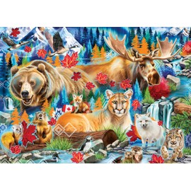 Ravensburger Wild Canada 1000Piece Jigsaw Puzzle | Majestic Canadian Landscapes by Artist Sheena Pike | Eco-Friendly Materials