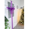 Christmas Concepts® Deep Purple Christmas Fabric Door Bow Decoration -