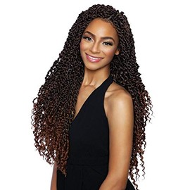 3-Packs Afri Naptural Caribbean Crochet Braid - CB1806 WATER WAVE 18" (T1B/30)