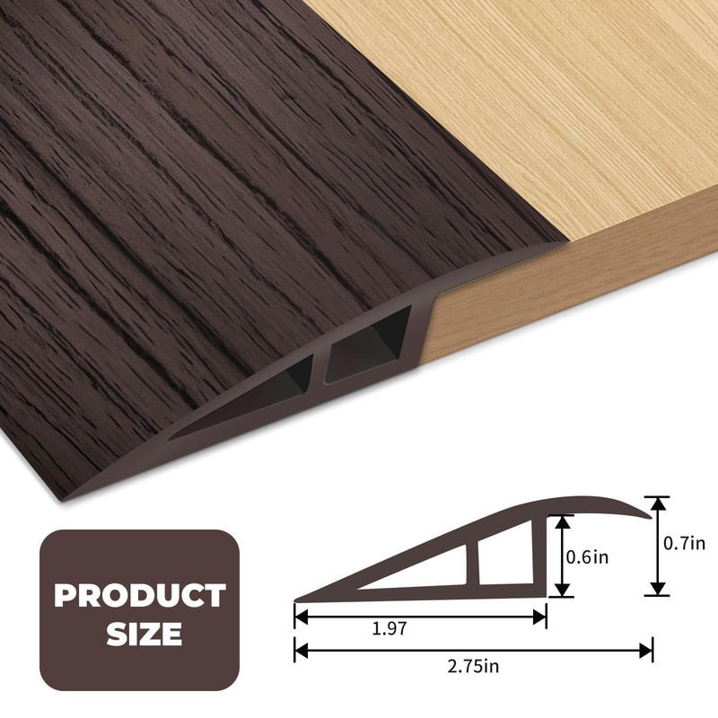 Vinyl Floor-Transition-Strip Door-Threshold 36 inch, Threshold 1/2'' ~ 3/5'', Transition-Strip