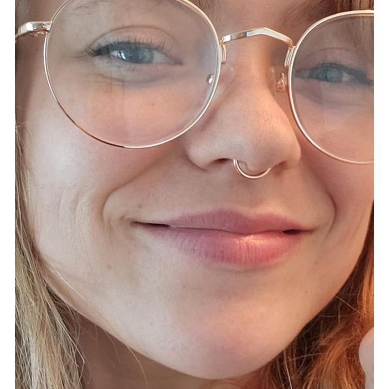 MODRSA MODRSA Fake Septum Ring Faux Piercing Clip On Septum