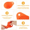 KUFUNG Kitchen Funnel Set 4 Pack - Food Grade Silicone