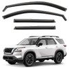 Window Deflectors Smoke Tinted in-Channel Side Window Vent Visor Deflectors