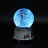 Yunir Snow Globe Music Box Crystal Ball with LED Light