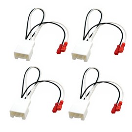 4 Pack 72-5602 Car Replacement Door Speaker Wiring Harness Plug Connector for 2011-2021 Ford F-150 Fusion Escape Focus Bronco Mustang Mondeo MK4 Mazda 2 3 6 CX5 Cable Plug Speakers Harness