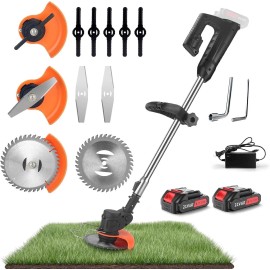 Unbranded Electric Cordless Grass String Trimmer Lawn Edger Garden Weed Wacker Cutter USA