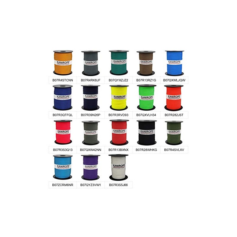 Kanirope® XPRO Paracord Diameter 3.8 mm 20 m Black 32-Fold