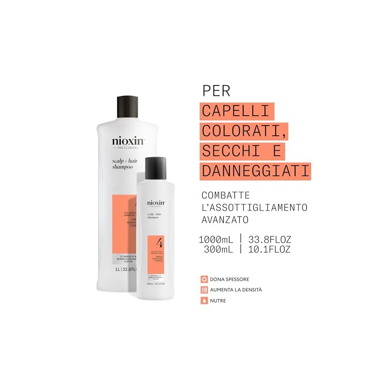 Nioxin - Sistema 4 - Champú Fortalecedor - Para Cabello
