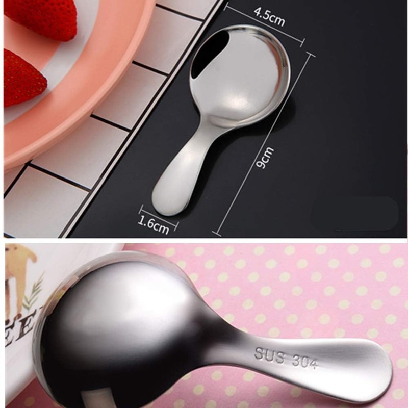Stainless Steel Short Handle Spoons 3 PCS