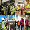 AYKRM Blue Women Hi Vis Vests blue High Visibility Reflective