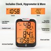 ThermoPro TP358 Bluetooth Thermometer for Room Temperature with Built-in Clock,