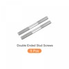 sourcing map Double Ended Stud Screws (M8 Thread 80mm Length)