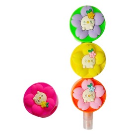 MYGLOAR 3 in 1 Highlighter Pen, Light Green, Yellow, Orange, Quick Drying Highlighter with Avocado Pattern, Available in 3 Colours