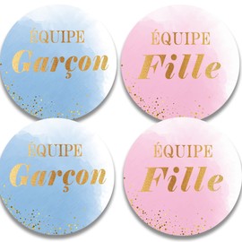 120 Stickers Gender Reveal Team Girls Team Boys Labels Gender Reveal Announcement Birth Baby Shower Decoration Girls or Boys Games Baby Shower Party Gender Reveal Party Boy or Girl