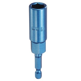sourcing map Nut Driver 11mm Hex Drive Socket CR-V Steel Power Screw Drill Bits Socket Wrench Tools with 1/4" Quick Change Hex Shank for Power Drills Impact Drivers, Blue