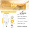 hansang E12 Candelabra LED Bulbs 2700K Warm White, 60Watt Equivalent,
