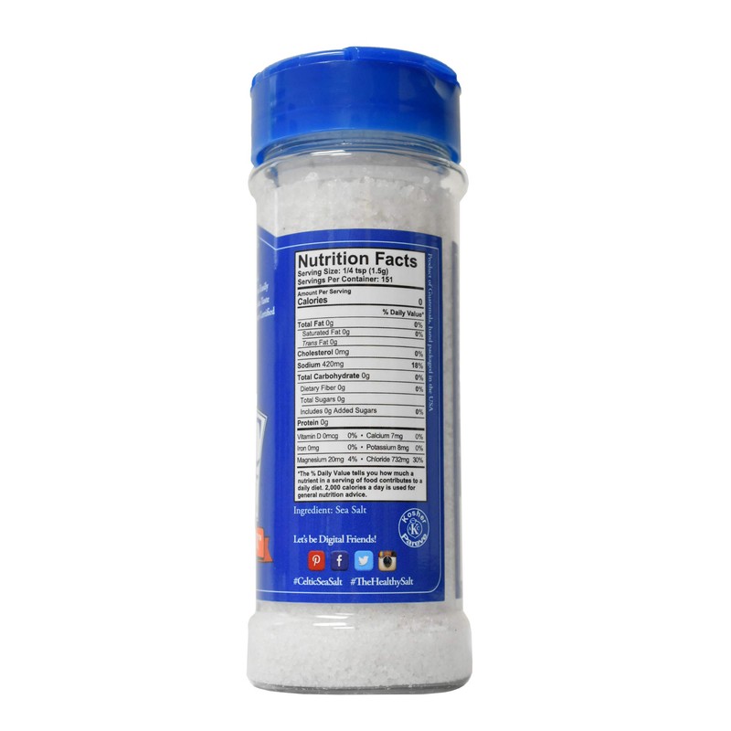 Celtic Sea Salt Gourmet Kosher Salt, shaker, 0.5-pound(pack of 1)