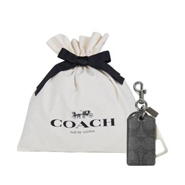 COACH CAQ49 QBO4G (Charcoal) Signature Gift Set, Men's Accessories, Keychain, Coach Drawstring Bag, Wrapped