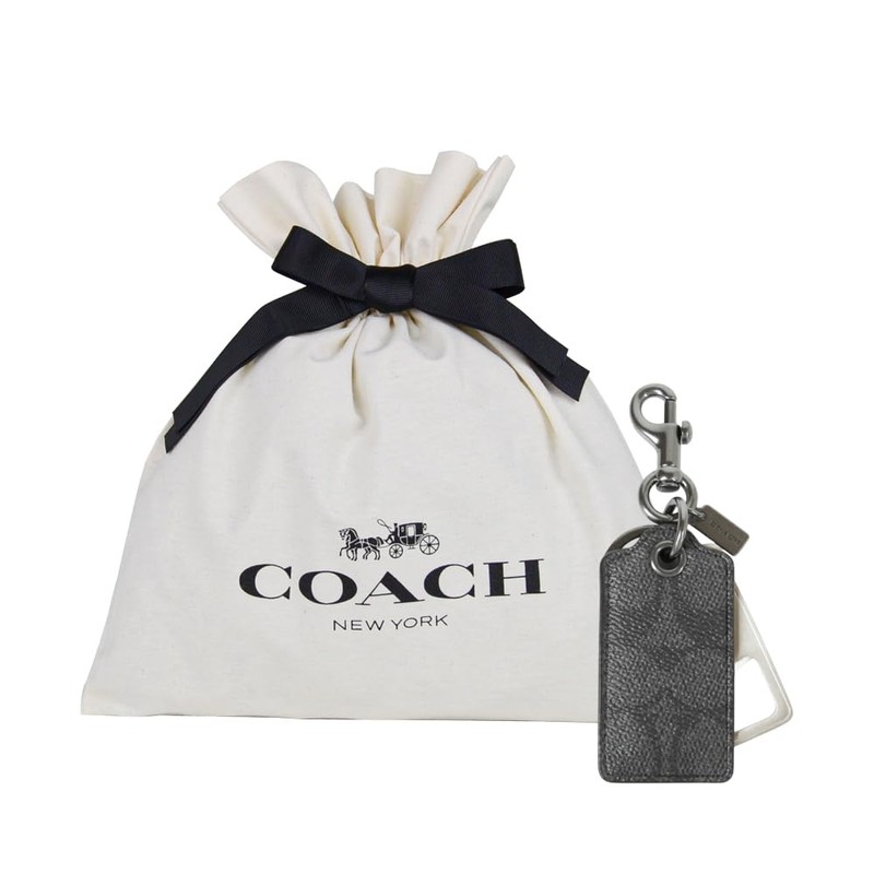 COACH CAQ49 QBO4G (Charcoal) Signature Gift Set, Men's Accessories, Keychain,