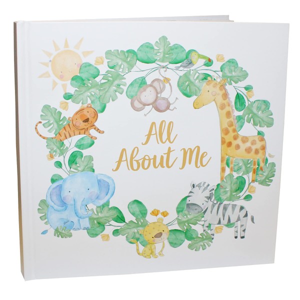 All About Me Unisex Baby Record Book Baby Keepsake Diary and Photo Scrap Book