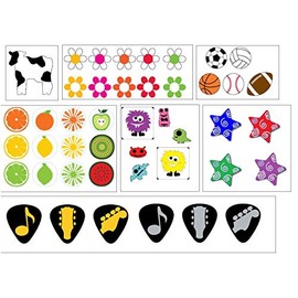 Cruzin Cap Sip Hole Cover, 7 Pkgs of 250 Caps Each, Eclectic Assortment, 1750 total