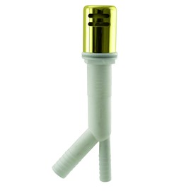 Westbrass Air Gap Kit with Standard Brass Cap, Polished Brass, D200-01