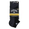 Callaway Men's 2022 Callaway Men's Tour Cotton Crew Socks, Charcoal/Black,