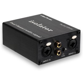 SIUNIMAS Pro GLI-XTR-02 3Pin XLR/RCA/TS/TRS Ground Loop Noise Isolator Box Hum Eliminator for Home and Office Audio Playing System Ground Loop Isolation (Pro GLI-XTR-02)