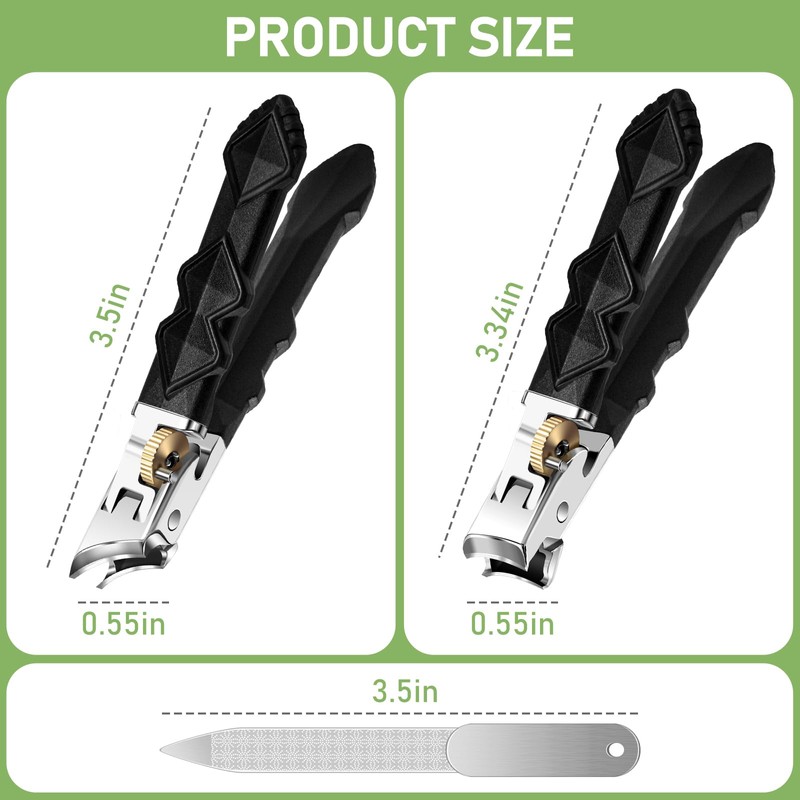 Toenail Clippers for Thick Toenails, Wide Jaw Opening Nail Clippers