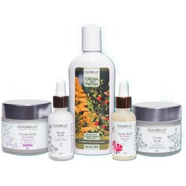 Kit Guilbelle 5 productos: Crema y Sérum célula madre + Aceite Rosa Mosqueta + C facial juventud + C para piernas