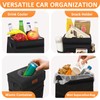Vankor Car Trash Can Bin with Lid Hanging for Back