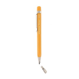 KOH-I-NOOR Versatil 5228 - Set of 2, Metal Mechanical Pencils with Sharpener, Lead 2mm - yellow