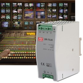 DR-75-24 Din Rail Power Supply AC/DC Single Output Industrial Switching Power Supply for Lighting Equipment 75W 24V
