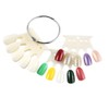 3 Sets Plastic Nail Swatches Crown Shape Fake Tips Nail