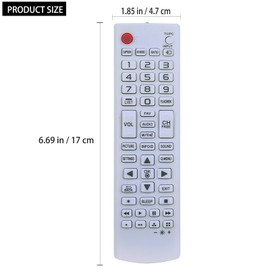 AKB74475462 Replacement Remote fit for LG LCD LED HD TV 24LF4520-UW 24LF4520-WU 24LF4520 24LF4520WU 24LF4520UW