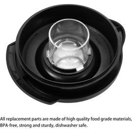 Blender Replacement Parts Compatible with Oster Osterizer, 6 Cup Glass Blender Jar Fit For Os-ter Blender Jar 124461-000-000 178891-000-000 Fit for Os-ter Pro 1200 Blenders Lid Replacement Parts